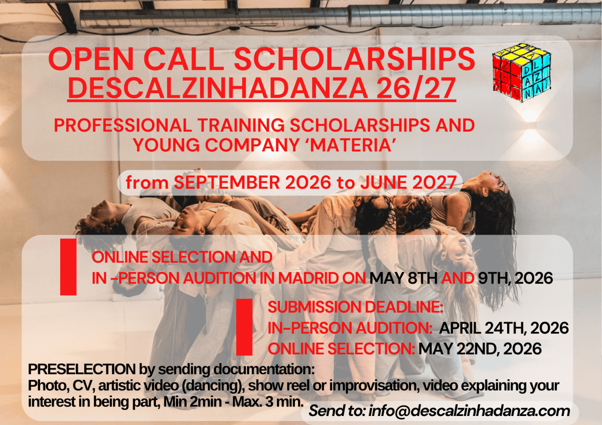 OPEN CALL SCHOLARSHIPS 2026/27 in Descalzinhadanza