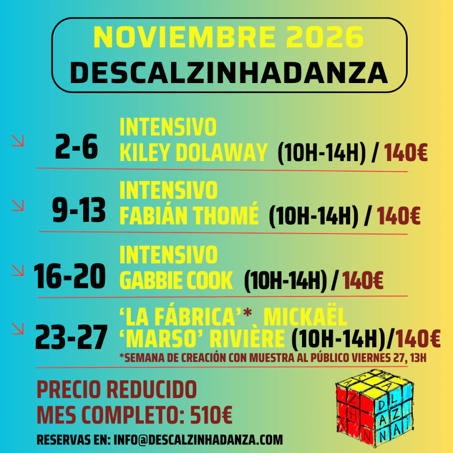 Noviembre 2026 en Descalzinhadanza