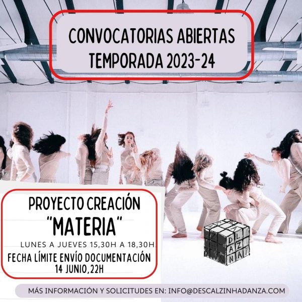 Convocatoria proyecto Materia 2023-24